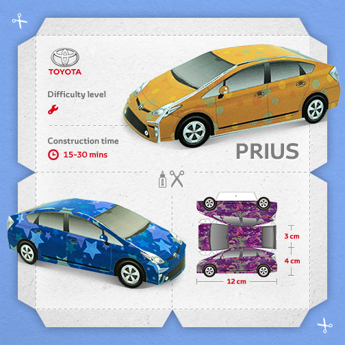 Papercraft toyota prius