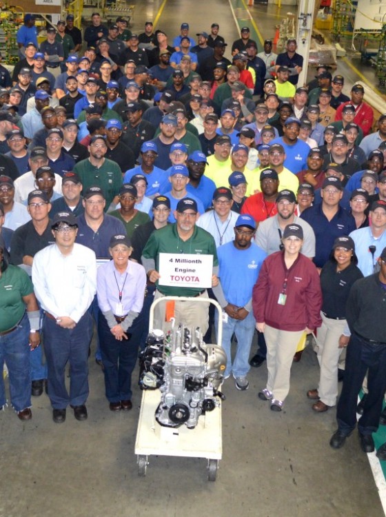 Toyota Alabama Builds 4 Millionth Engine The News Wheel 