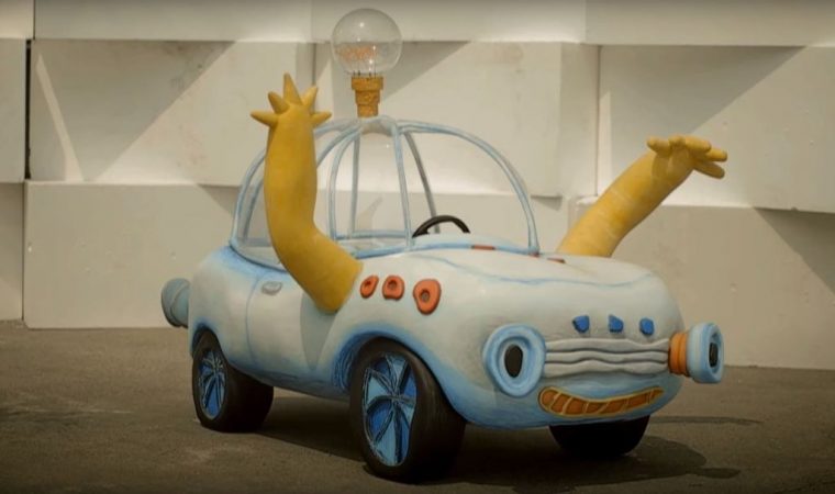 Hyundai Brilliant Kids Motor Show sculpture car display