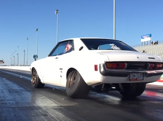 Souped up toyota celica