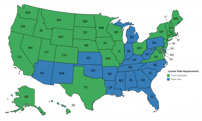 Why Do Some States Require Front and Back License Plates? - The News Wheel