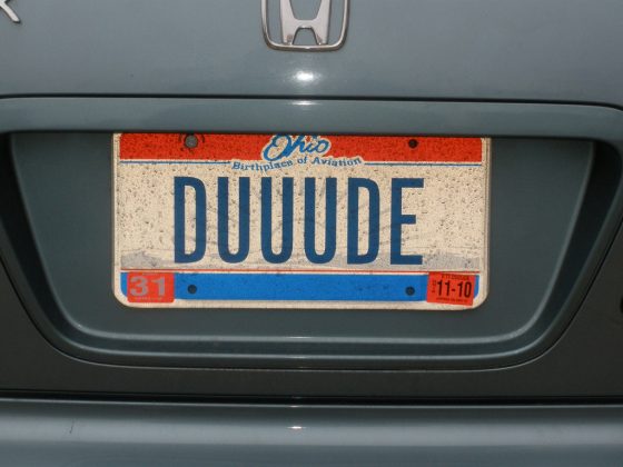 common fonts on license plates