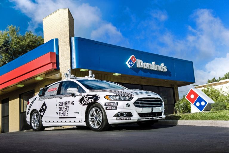 pizza delivery autonomous vehicle