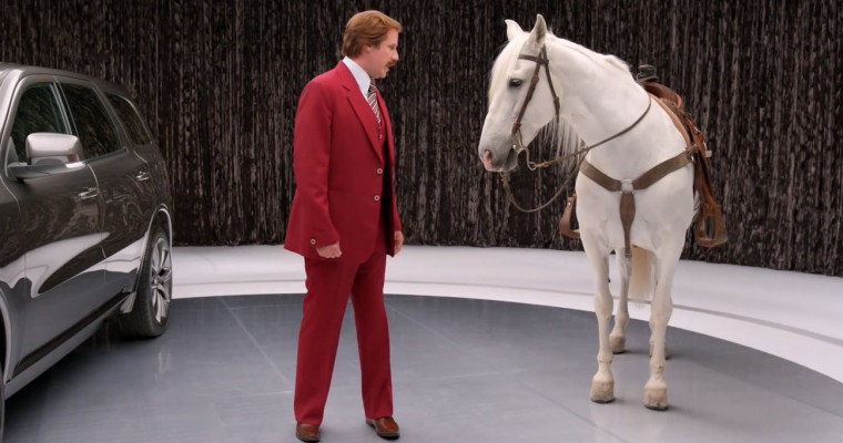 New Ron Burgundy Commercials: Love for Dodge Durango, Hatred of Horses