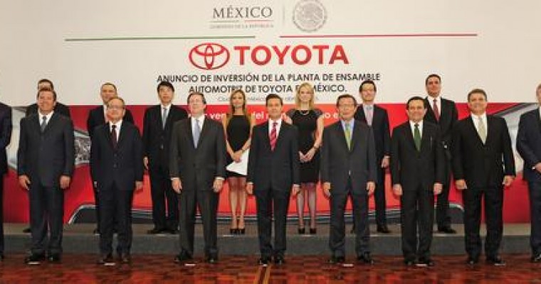 Toyota Outlines 2019 Plans for Manufacturing in Mexico, Canada