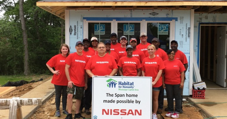 Nissan Pitches In To Help Habitat For Humanity