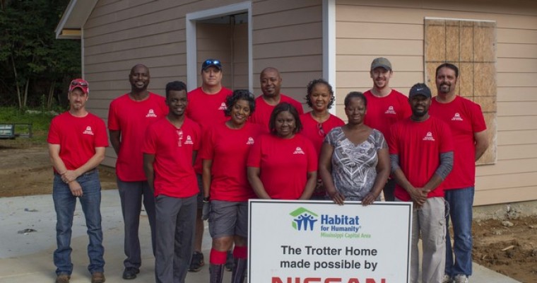 Habitat for Humanity and Nissan Canton Assembly Plant Continue House-building Partnership