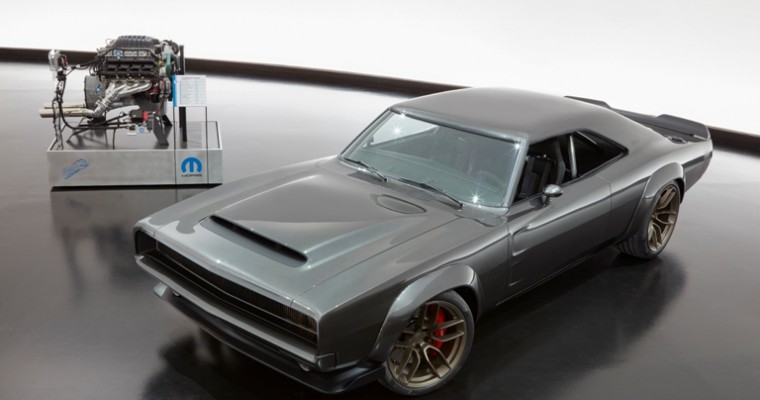 Mopar Pairs the 1968 Dodge “Super Charger” Concept with the 1,000-Horsepower “Hellephant” Engine at SEMA