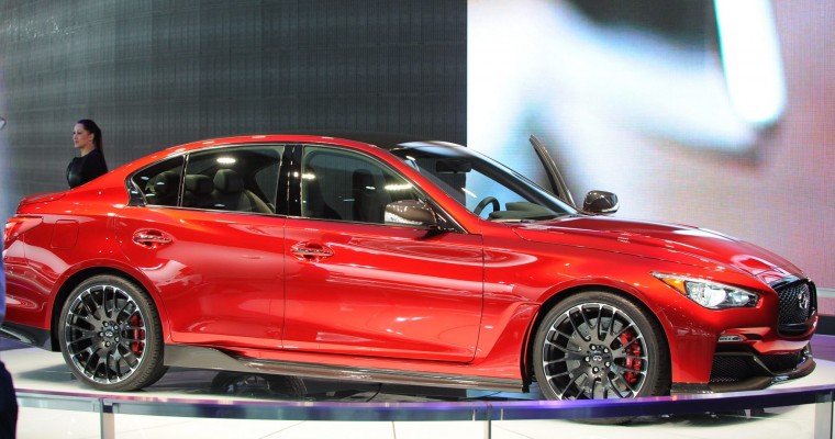 Infiniti NAIAS Display: The Cars in White