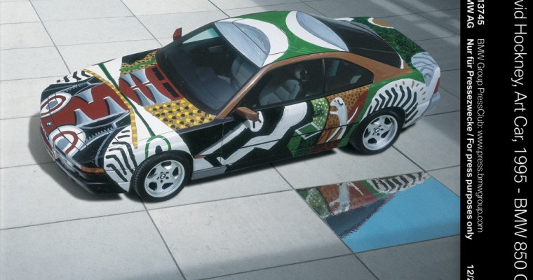 David Hockney BMW Art Car Returns for Paris Photo Los Angeles