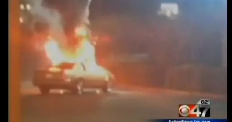 Woman Sets Man’s Car on Fire at McDonald’s