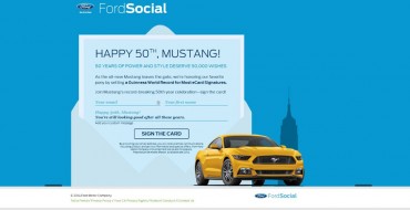 Ford Gets the Mustang 50th Birthday Celebrations Started