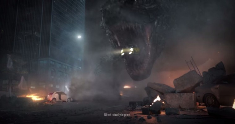 “Godzilla Craves Italian” Ad Shows Big Monster Munching on Fiats