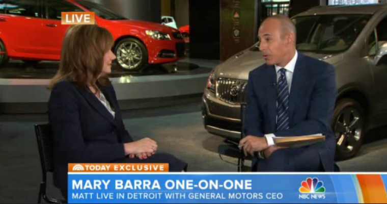 News: Matt Lauer Asks Mary Barra Stupid Questions