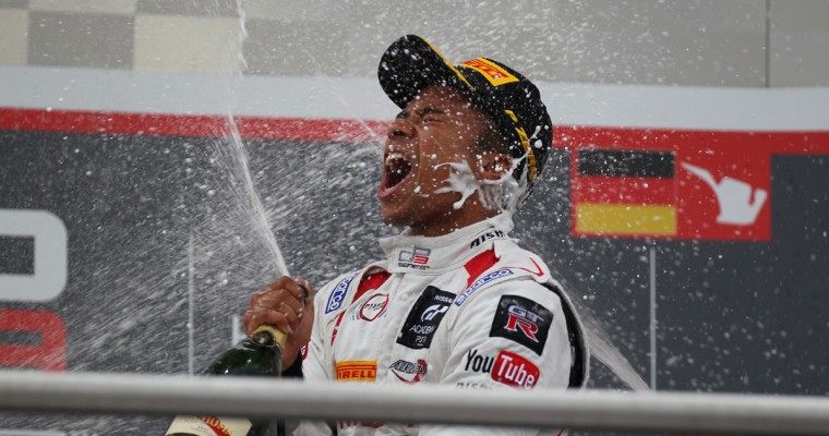 Jann Mardenborough Wins at Hockenheim, Loves Champagne