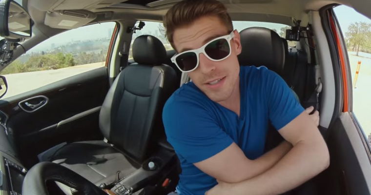 Internet Person TJ Smith Makes Internet Ad with Nissan Sentra on the Internet