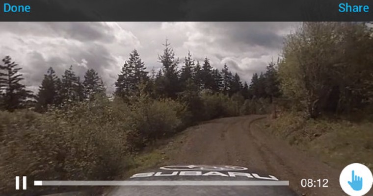 Subaru Motorsports App Features Unique 360 Degree Video