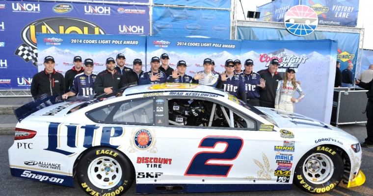 Keselowski Grabs Pole for Sylvania 300 Chase Race