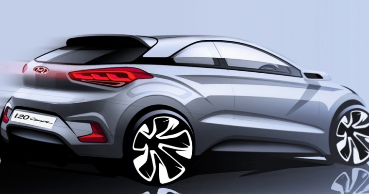 Hyundai i20 Coupe Sketch Reveals 3-Door Version of Supermini