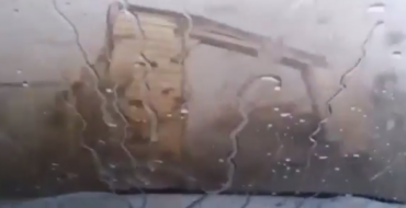 Man Watches Tornado Destroying His Garage Moments after He Backs Out