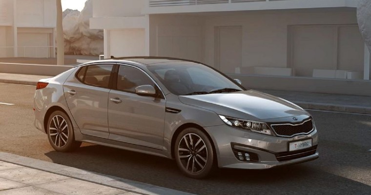 Kia Optima T-Hybrid Concept Premiering in Paris