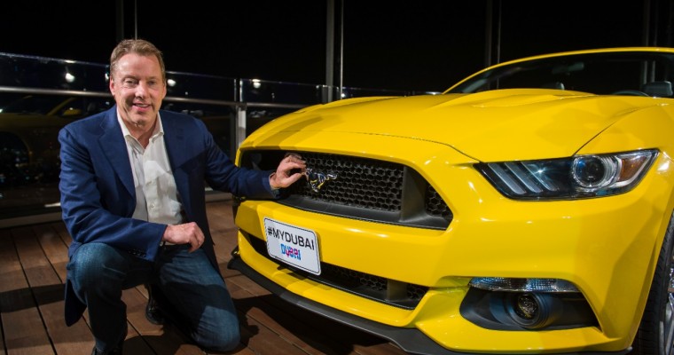 2015 Mustang Arrives in Middle East and Africa, Sits Atop Burj Khalifa