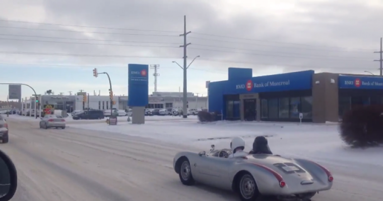 The Stig and Darth Vader Drive a Porsche 550 Spyder in Saskatoon, Saskatchewan