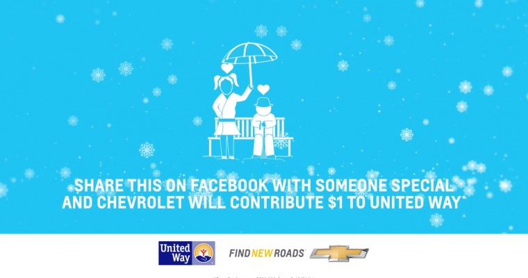 Share Chevrolet’s Holiday Message on Social Media to Benefit United Way