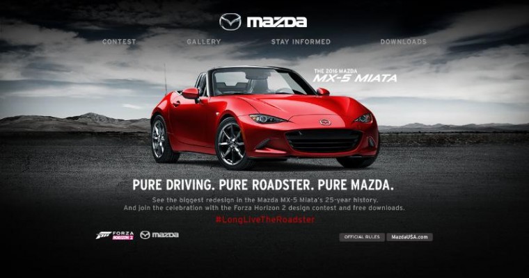 Color a Mazda Miata on Forza Horizon 2, Win an Entertainment Package