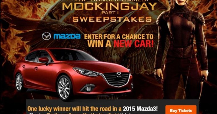 Enter Fandango’s The Hunger Games: Mockingjay Sweepstakes, Win a 2015 Mazda3