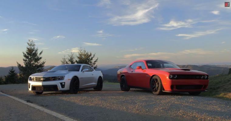 It’s Chevy Camaro ZL1 vs Dodge Challenger Hellcat in New Head 2 Head Video