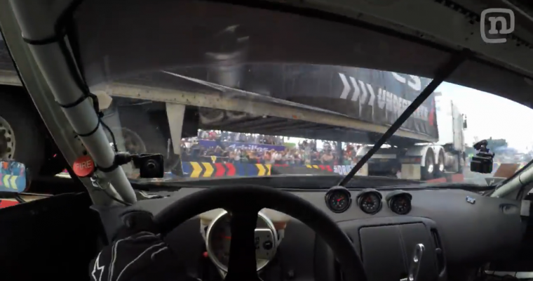 [VIDEO] Chris Forsberg Drifts a Nissan 370Z Under a Semi Truck