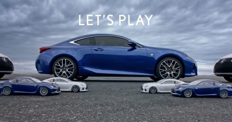 Lexus Super Bowl Ad Features RC Lexus RC (and a Real One)