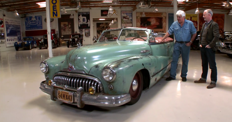 Jay Leno Drives a Corvette-Powered 1948 Buick Super Convertible