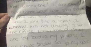 Awful Person Leaves Terrible Note on Ohio Woman’s Windshield