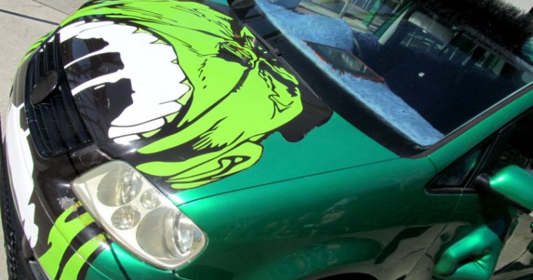 Hulk Mobile VW Touran from <i>Fast & Furious: Tokyo Drift</i> at Universal Studios