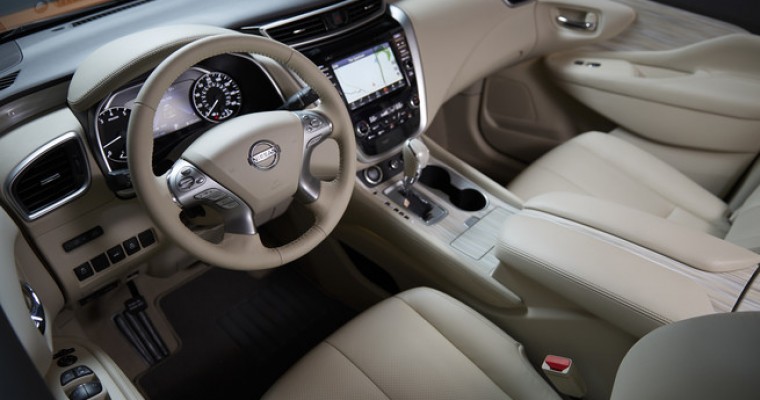 Nissan Murano Interior Earns Spot on Ward’s 10 Best Interiors List for 2015