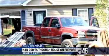 Georgia Man Intentionally Drives Truck Through Own House