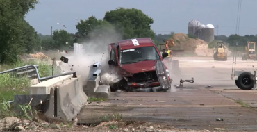 Want to See Some Trucks Crash into Concrete Barriers?