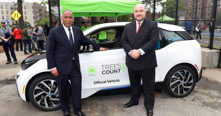 Supporting TreesCount! 20 BMW i3 Electric Cars Donated to New York City Parks
