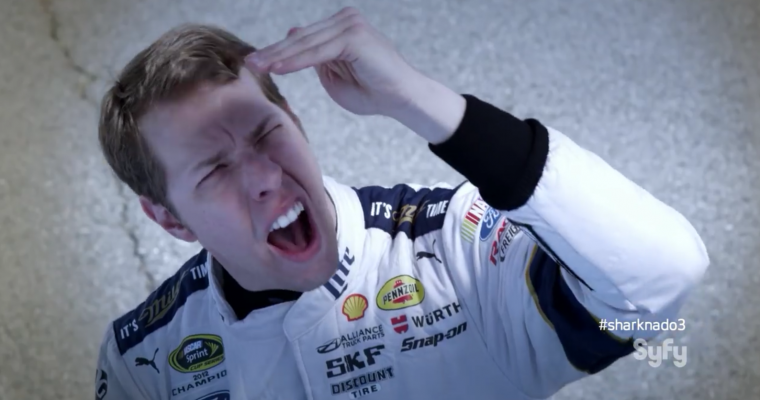 Brad Keselowski Appearing in <em>Sharknado 3</em> for Some Reason