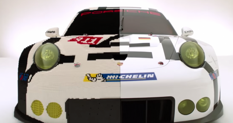 Lego Porsche 911 RSR Makes Appearance at 24 Hours of Le Mans