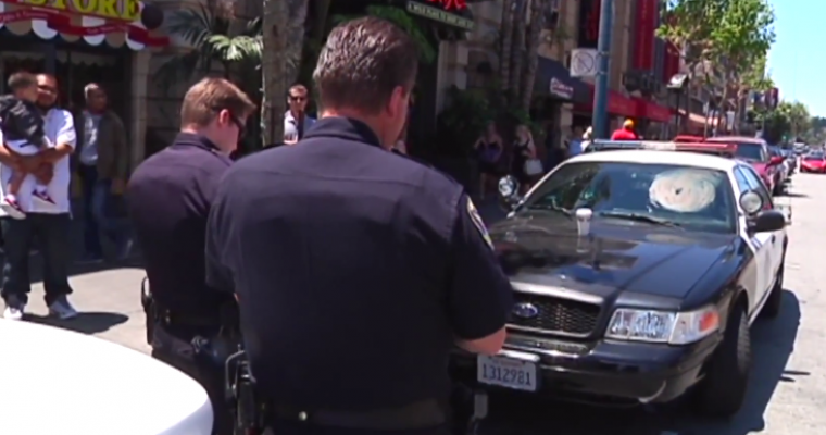 Shirtless San Francisco Man Defecates and Urinates on Police Car