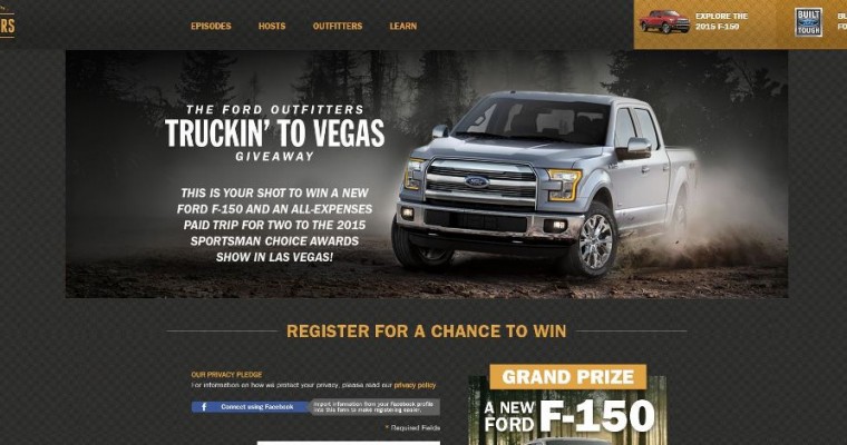 Enter Ford’s Truckin’ to Vegas Giveaway for a 2015 F-150 & Vegas Trip