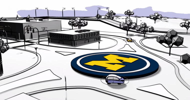 University of Michigan Opens Miniature City For Driverless Vehicle Testing