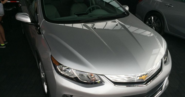 Silver 2016 Chevy Volt Bows at Indianapolis Motor Speedway