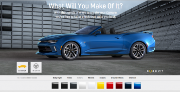 2016 Chevrolet Camaro Pricing and Online Configurator Now Available