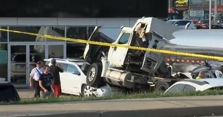 Man Crashed Milk Truck into Dealership Because of Dr. Pepper Sip