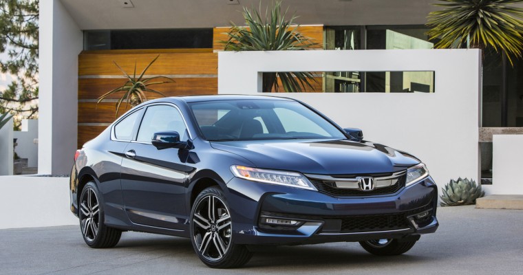 2016 Honda Accord Earns IIHS Top Safety Pick+