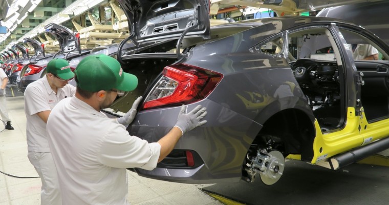 Honda Begins Production of New 2016 Civic Sedan in Ontario